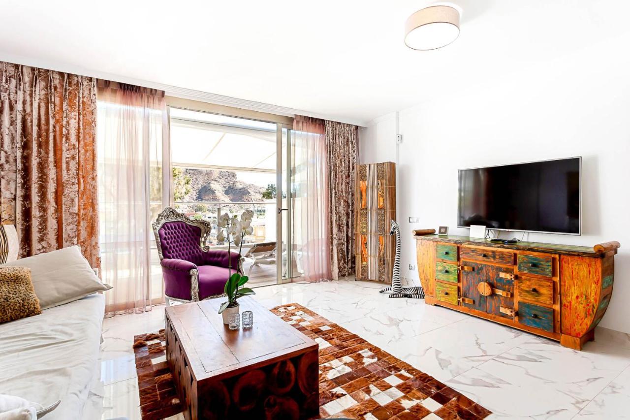 Ribera del Puerto - Luxe Apartement with great terrace and view Puerto De Mogan Buitenkant foto